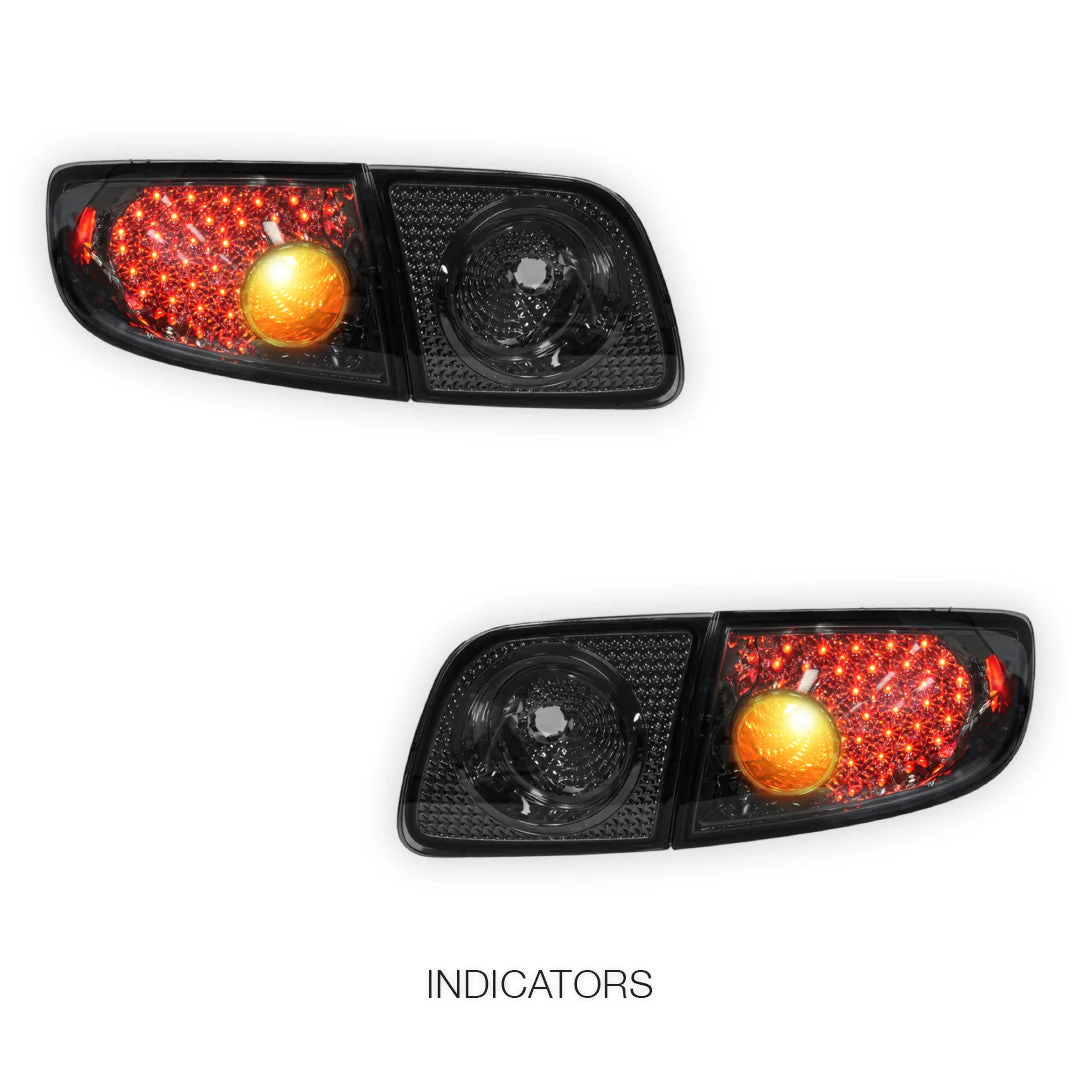 Mazda 3 BK (2003 - 2009) Smoked LED Tail Lights LH + RH - Image 3
