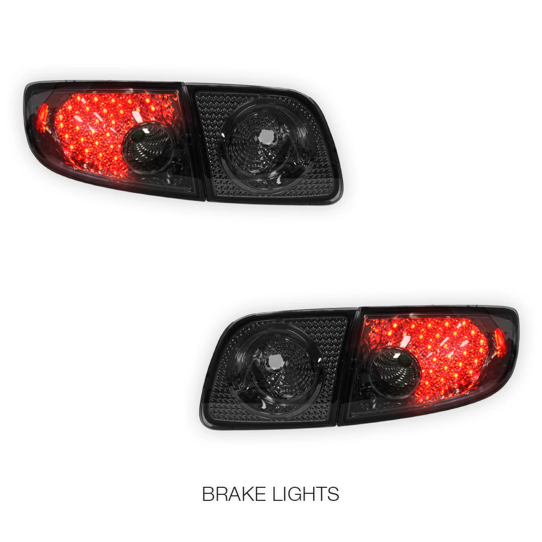 Mazda 3 BK (2003 - 2009) Smoked LED Tail Lights LH + RH - Image 4