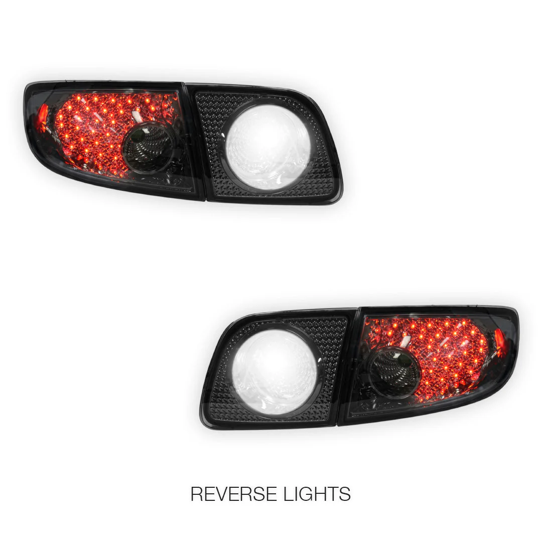 Mazda 3 BK (2003 - 2009) Smoked LED Tail Lights LH + RH - Image 5