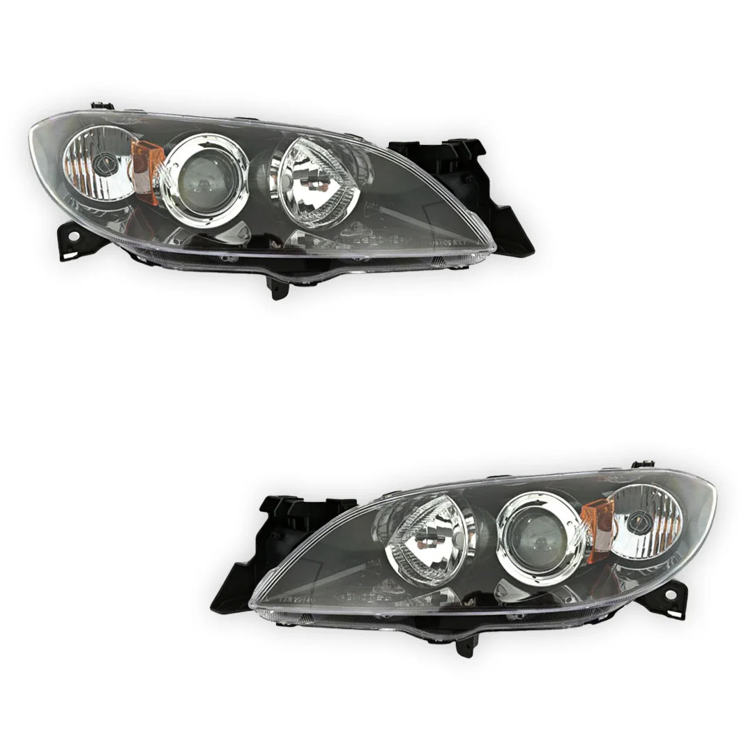 Mazda 3 BK' Series 1 (2003 - 2006) OEM Style Headlights LH + RH - Image 2
