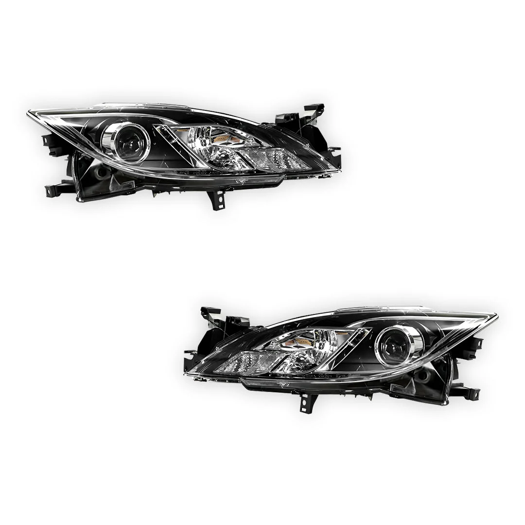 Mazda 3 BK' Series 2 (2006 - 2009) OEM Style Headlights LH + RH - Image 2