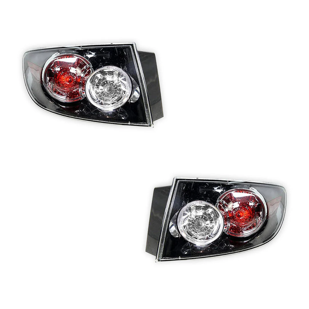 Mazda 3 BK Series 2 Hatch (2006 - 2009) Tail Lights LH + RH - Image 2