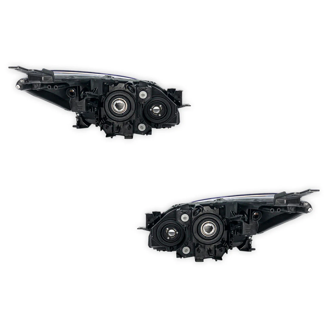 Mazda 3 BL Sedan / Hatch (2009 - 2013) Amber OEM Style Headlights LH + RH - Image 3