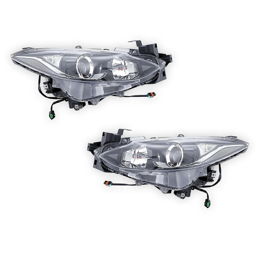 Mazda 3 BM Sedan / Hatch (2013 - 2016) Manual Type Halogen Headlights LH + RH - Image 2
