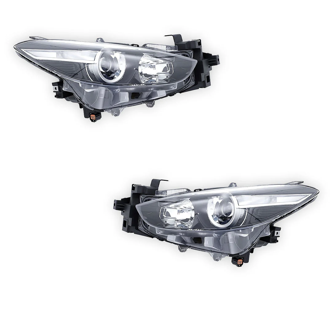 Mazda 3 BN Sedan / Hatch (2016 - 2019) Manual Adjustment Halogen Headlights LH + RH - Image 2