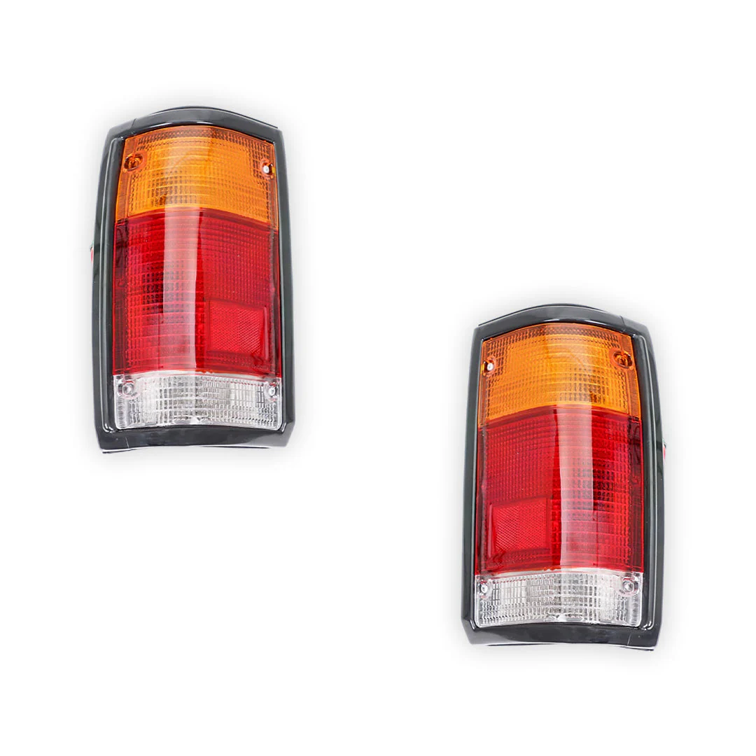 Mazda B-Series UF (1985 - 1996) OEM Style Black Tail Lights LH + RH - Image 2