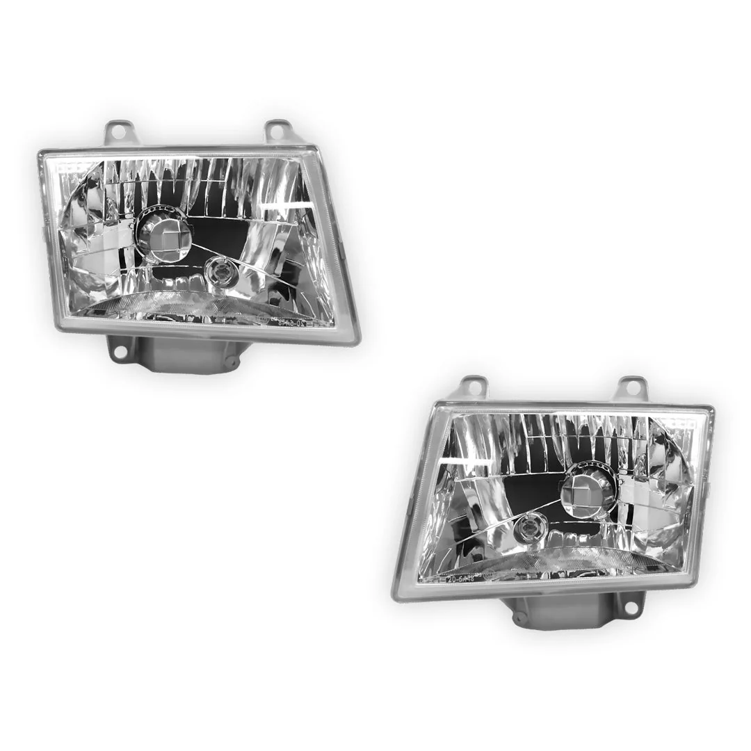 Mazda Bravo UN (2002 - 2006) OEM Style Black Headlights LH + RH - Image 2