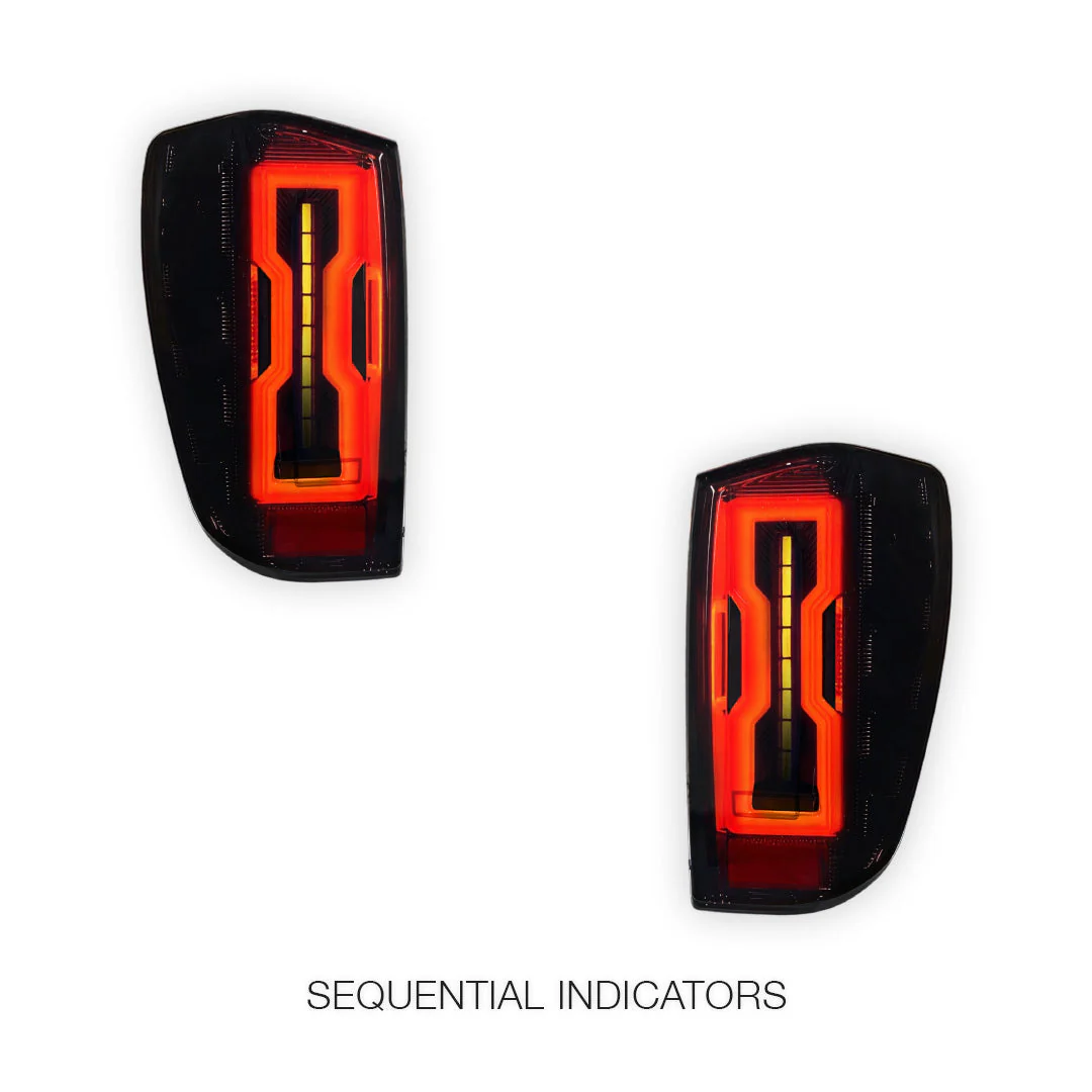 Mazda BT-50 TF (2020 - 2025) Smoked Sequential Full 3D LED Stripe Bar Tail Lights LH + RH - Image 3