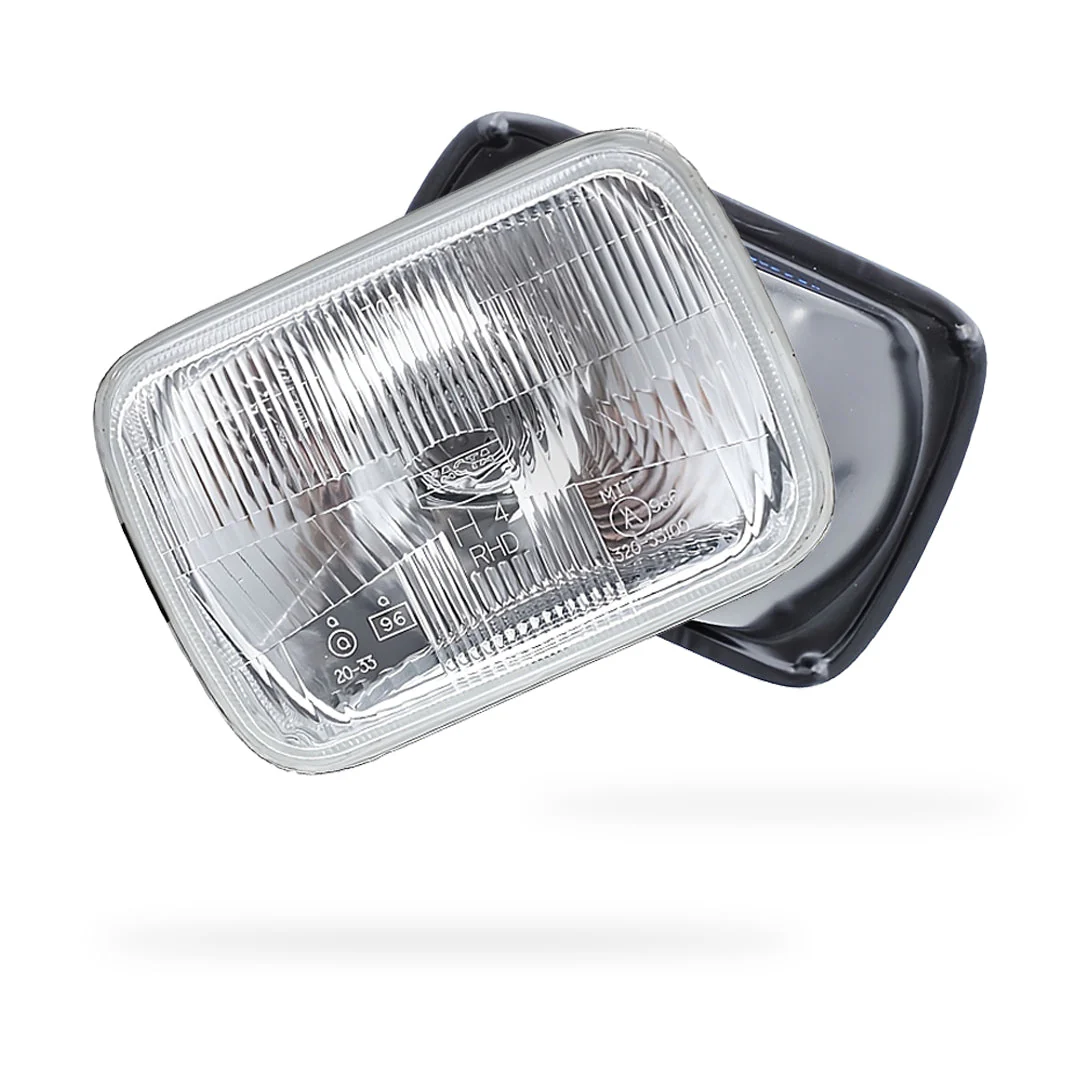 Mazda MX-5 NA (1989 - 1997) Headlights with H4 Globe Glass Lens LH + RH - Image 2
