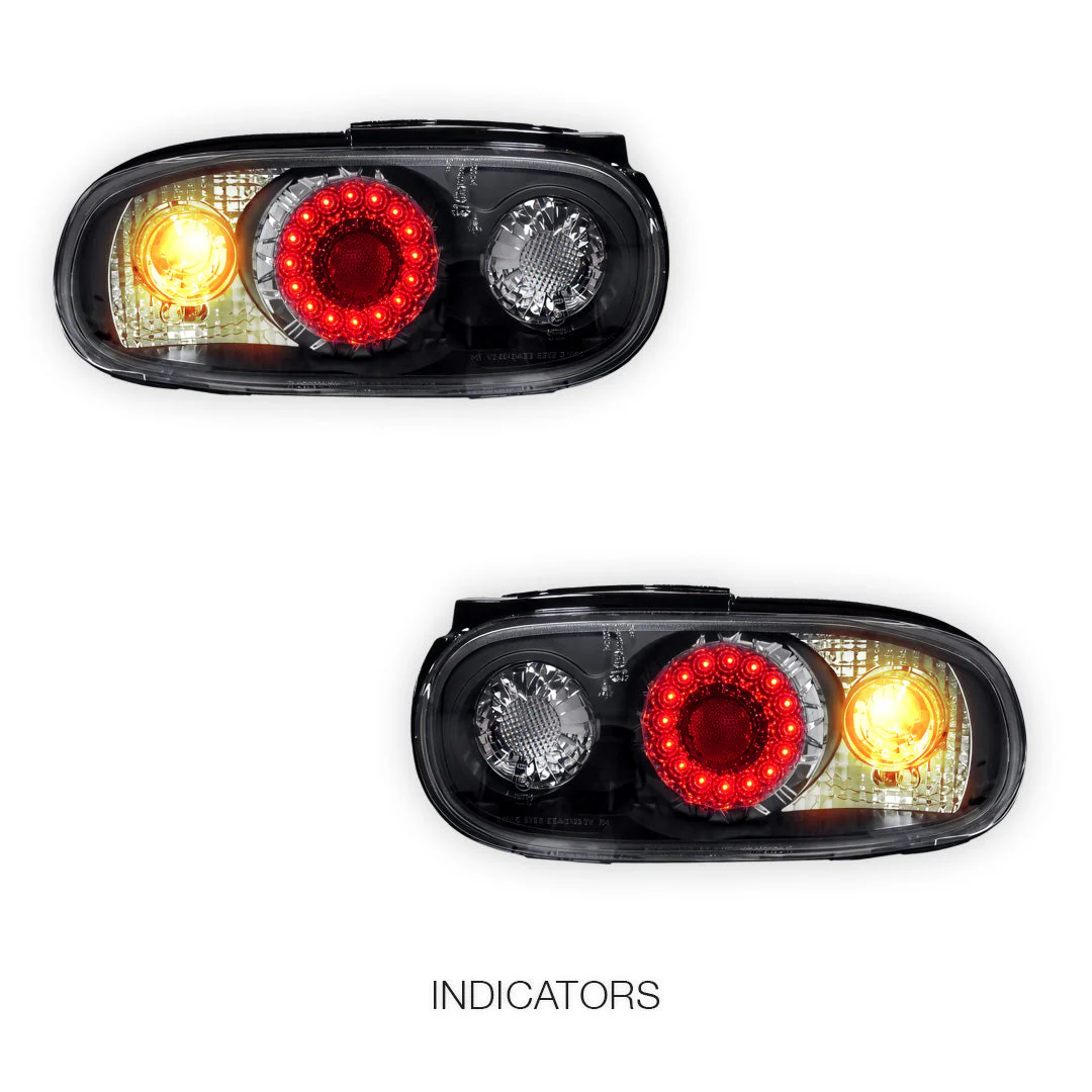 Mazda MX-5 NA (1989 - 1997) JDM Black Altezza LED Tail Lights LH + RH - Image 3