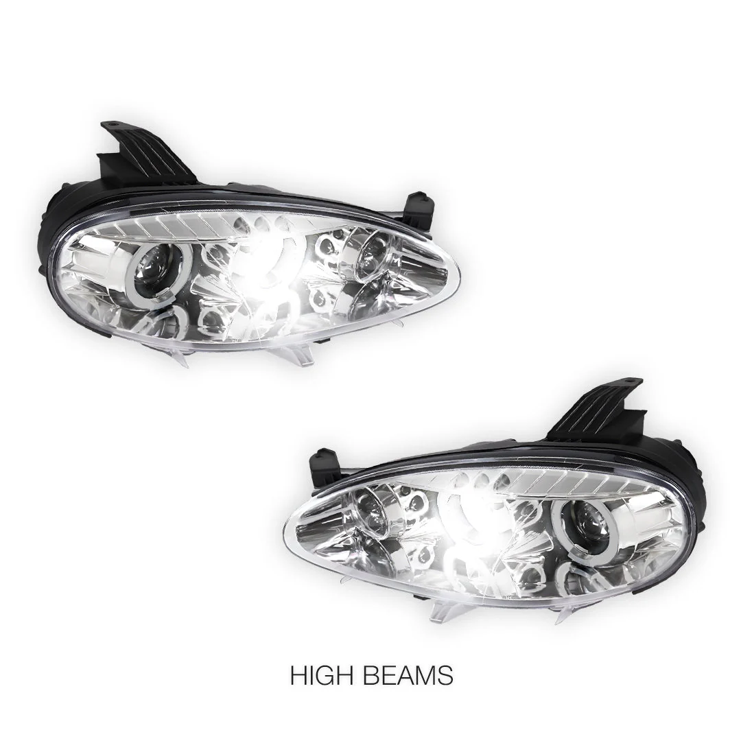 Mazda MX-5 NB (2001 - 2005) LED DRL & CCFL Projector Angel-Eyes Headlights LH + RH - Image 12