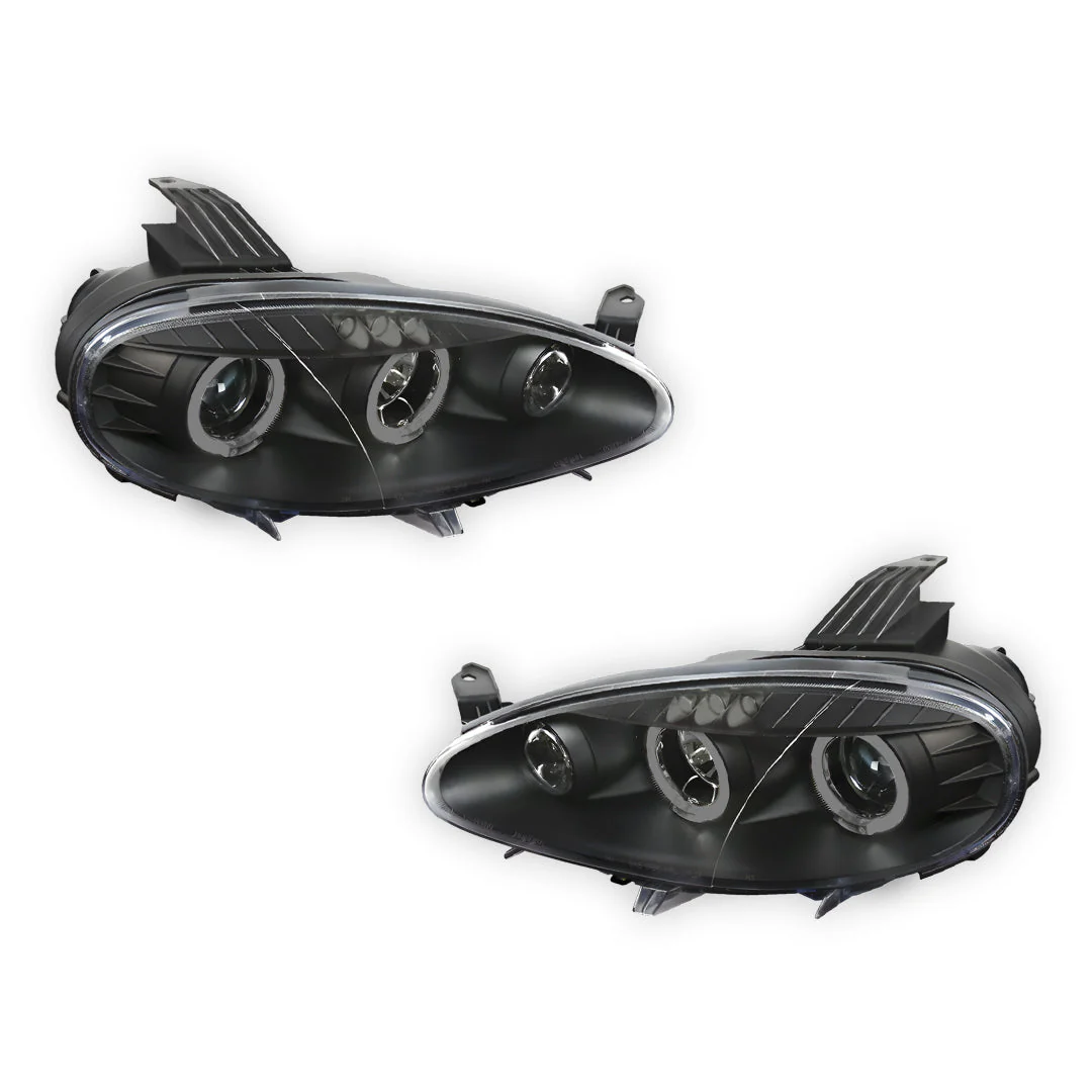 Mazda MX-5 NB (2001 - 2005) LED DRL & CCFL Projector Angel-Eyes Headlights LH + RH - Image 2