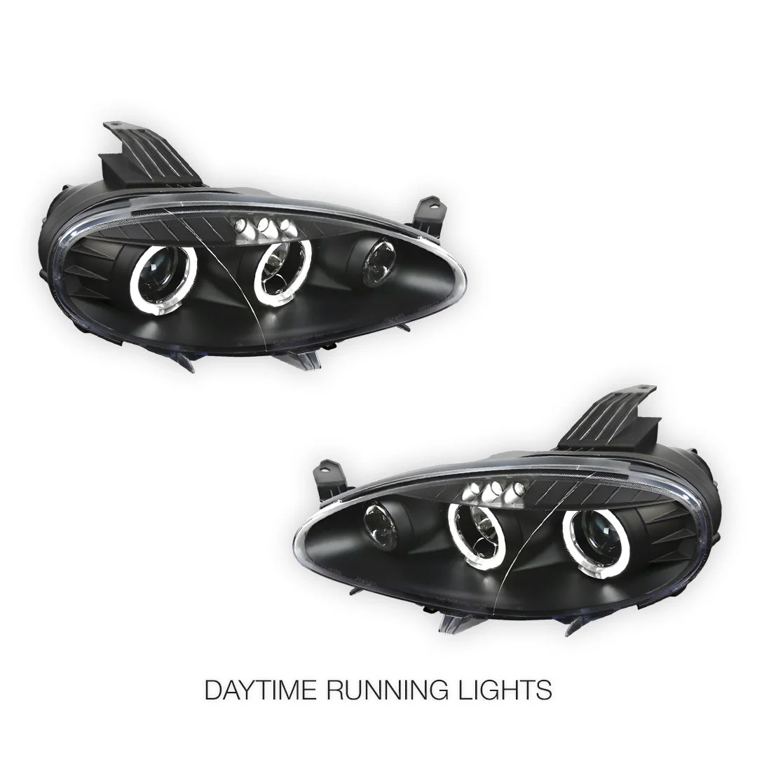 Mazda MX-5 NB (2001 - 2005) LED DRL & CCFL Projector Angel-Eyes Headlights LH + RH - Image 3