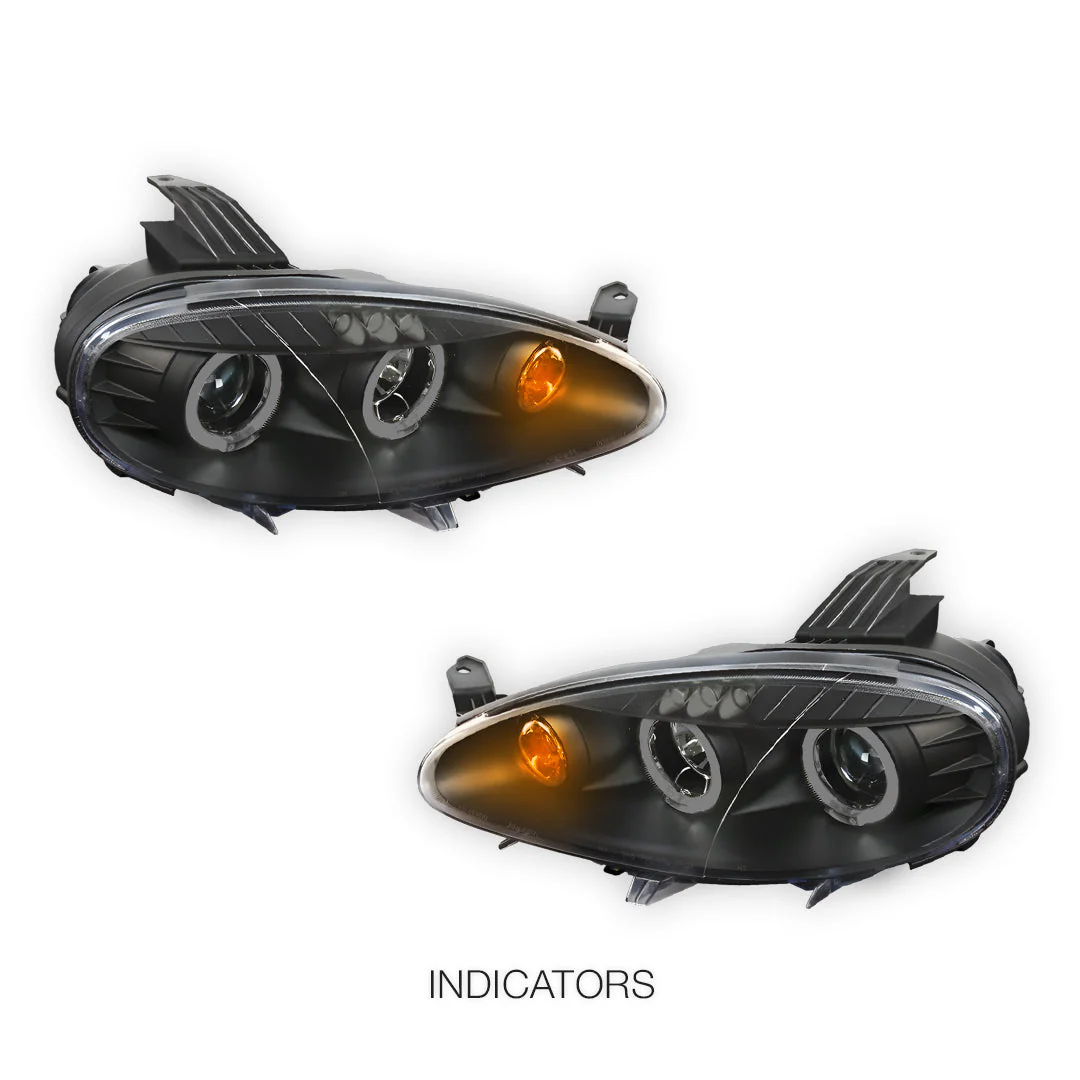 Mazda MX-5 NB (2001 - 2005) LED DRL & CCFL Projector Angel-Eyes Headlights LH + RH - Image 4