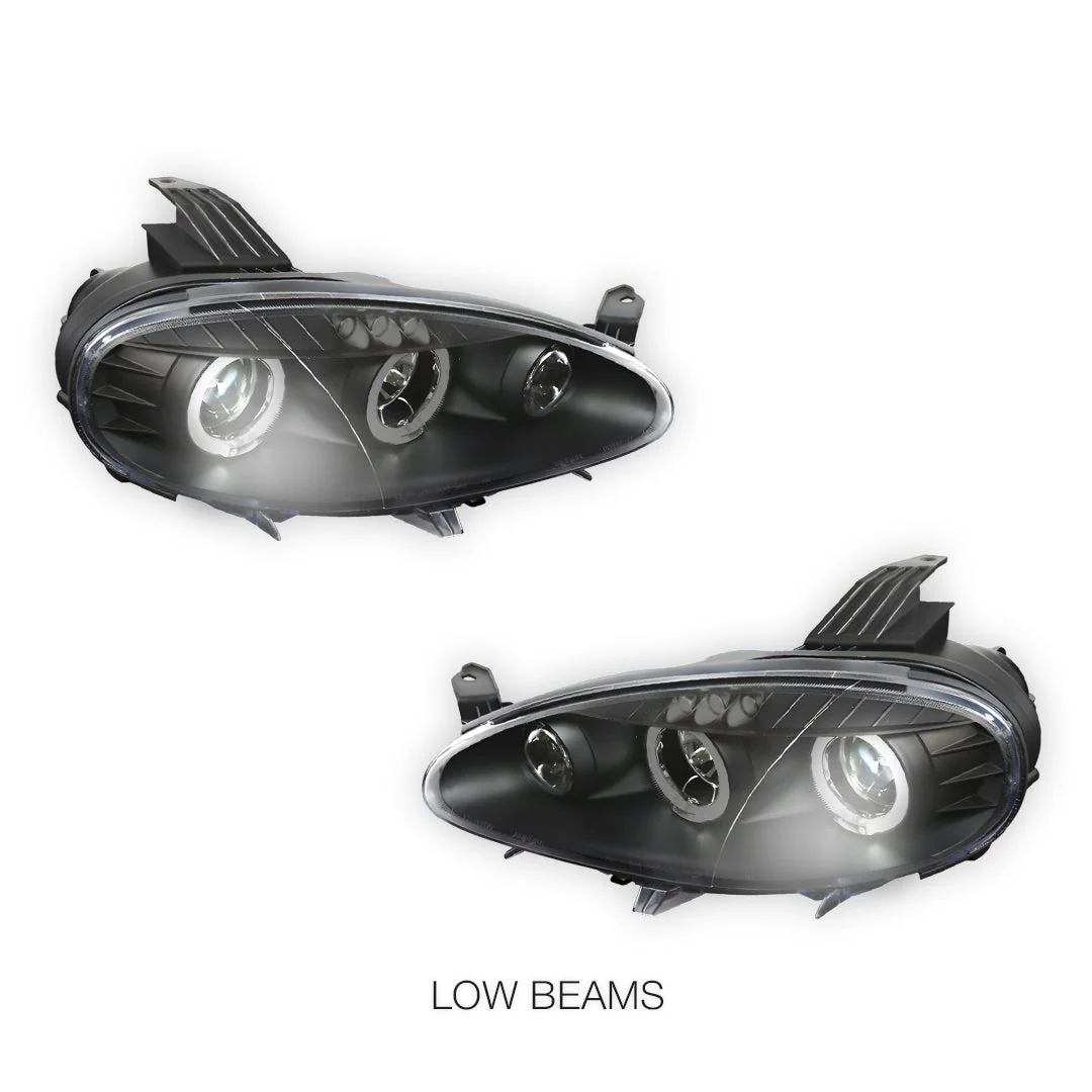 Mazda MX-5 NB (2001 - 2005) LED DRL & CCFL Projector Angel-Eyes Headlights LH + RH - Image 5