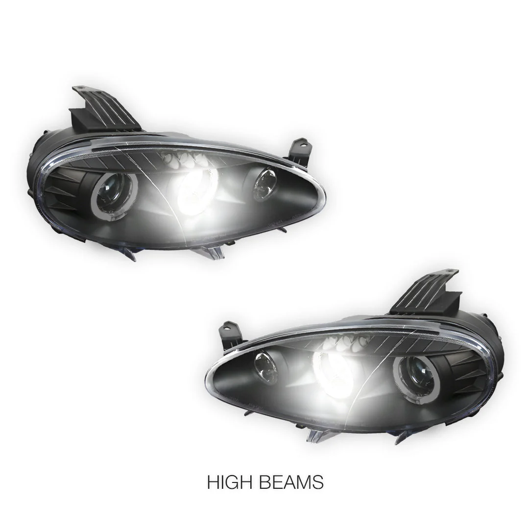 Mazda MX-5 NB (2001 - 2005) LED DRL & CCFL Projector Angel-Eyes Headlights LH + RH - Image 6