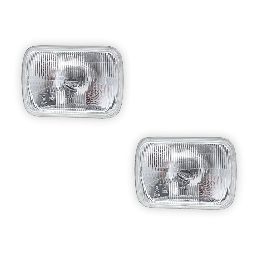 Mazda RX-7 FC / FD Series 1 / Series 2 (1986 - 1992) Headlights with H4 Globe Glass Lens LH + RH - Image 5