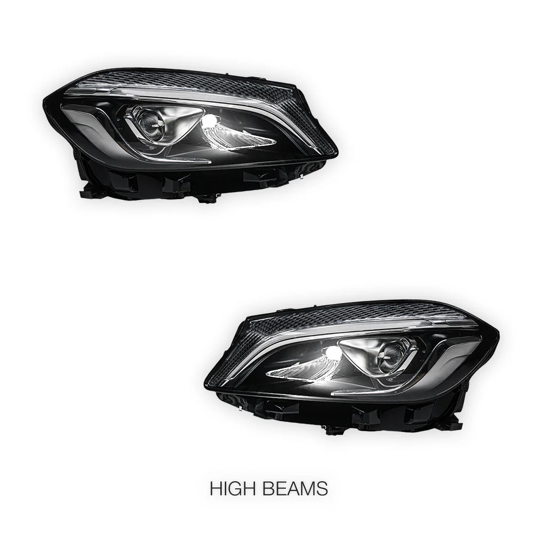 Mercedes-Benz A-Class W176 A45 AMG (2012 - 2015) Full LED DRL Projector Headlights LH + RH - Image 2