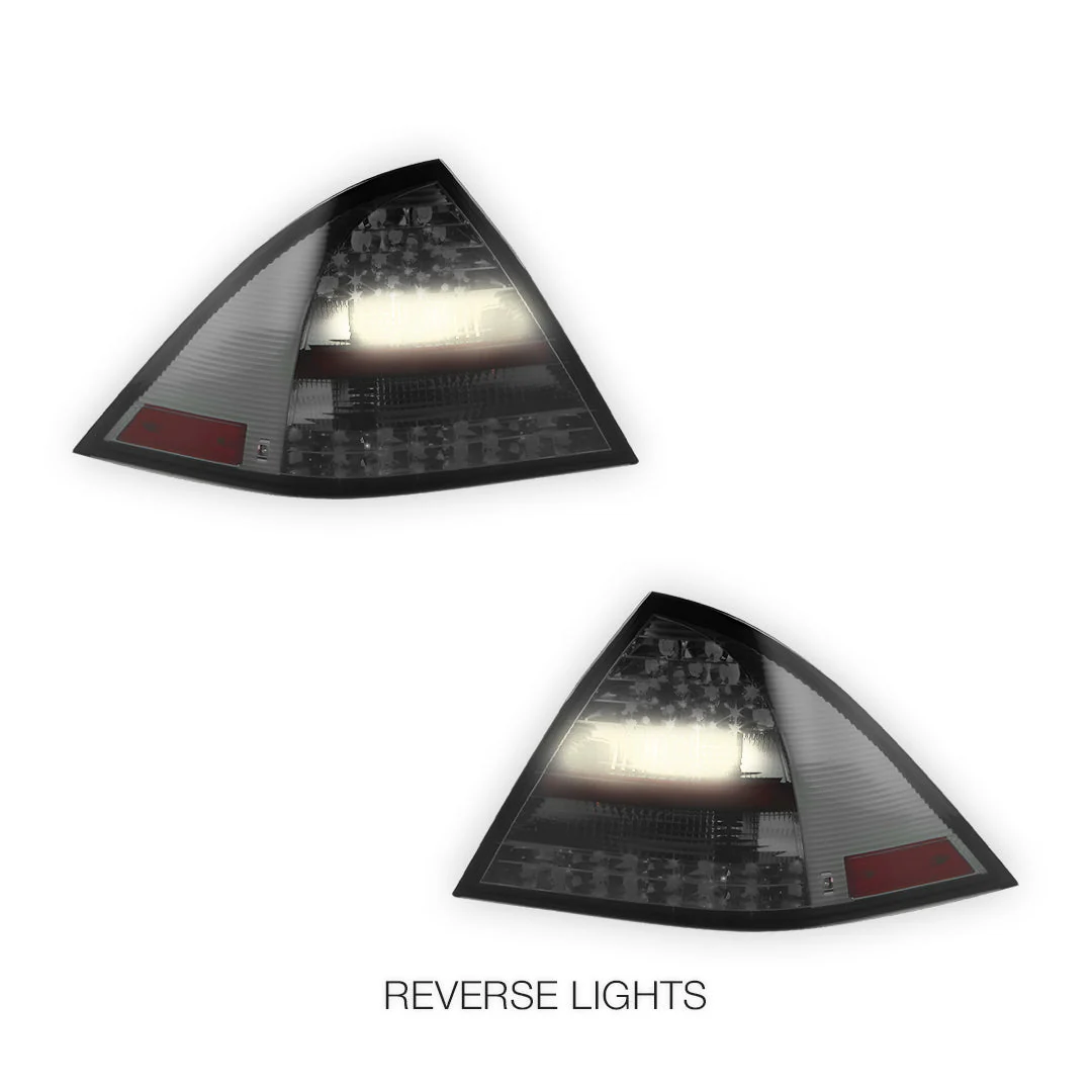 Mercedes-Benz C-Class W203 (2000 - 2004) Full Smoked LED Tail Lights LH + RH - Image 5