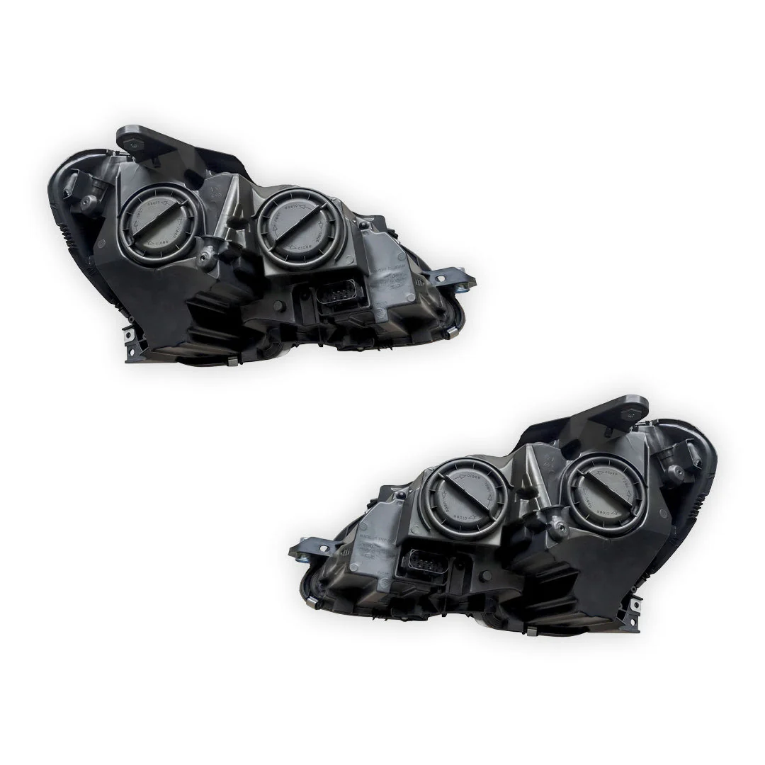 Mercedes-Benz C-Class W204 (2010 - 2014) OEM Style Chrome Non Xenon Headlights LH + RH - Image 3