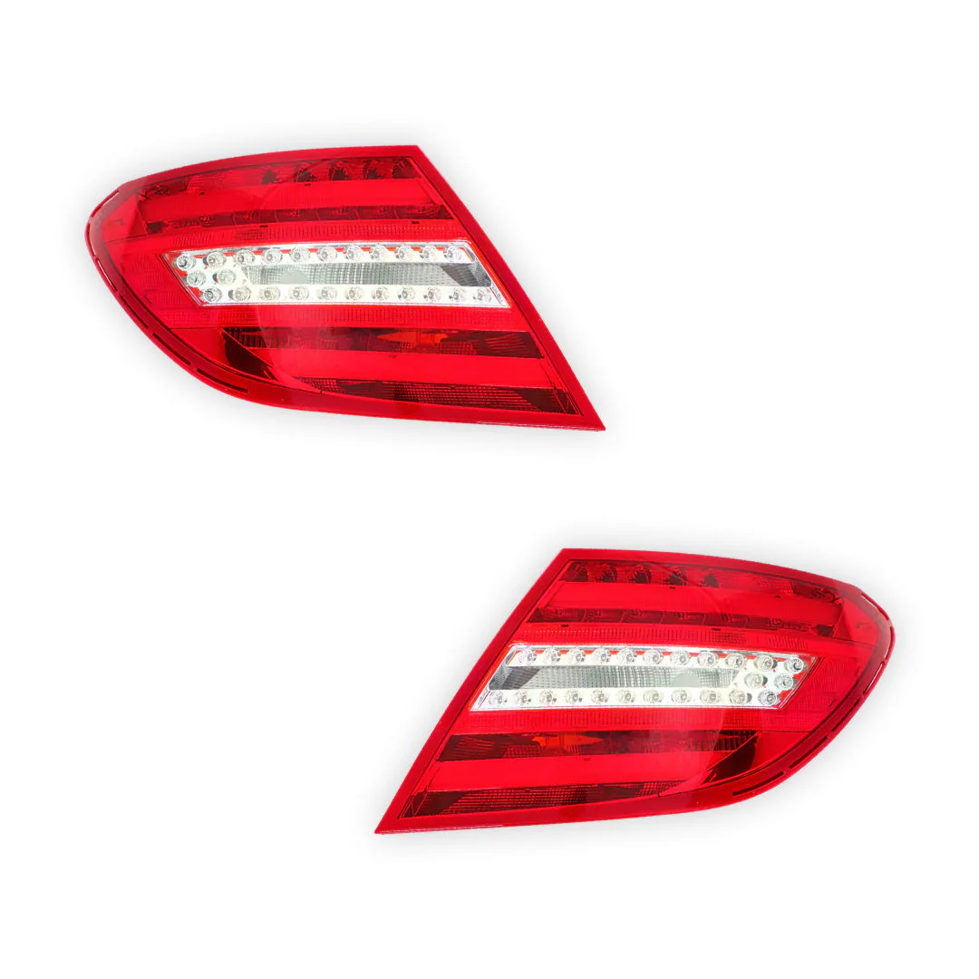 Mercedes-Benz C-Class W204 (2010 - 2014) OEM Style Tail Lights LH + RH - Image 2