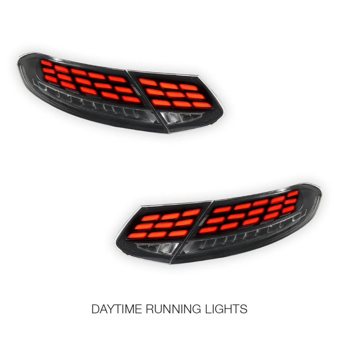 Mercedes-Benz C-Class W205 (2015 - 2025) Black S63 Style Sequential 3D LED Tail Lights LH + RH - Image 2