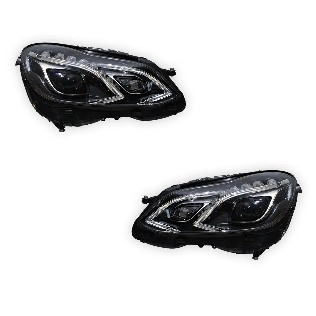 Mercedes-Benz E-Class W212 (2013 - 2016) FULL LED AMG E63 Style Projector Headlights LH + RH - Image 5