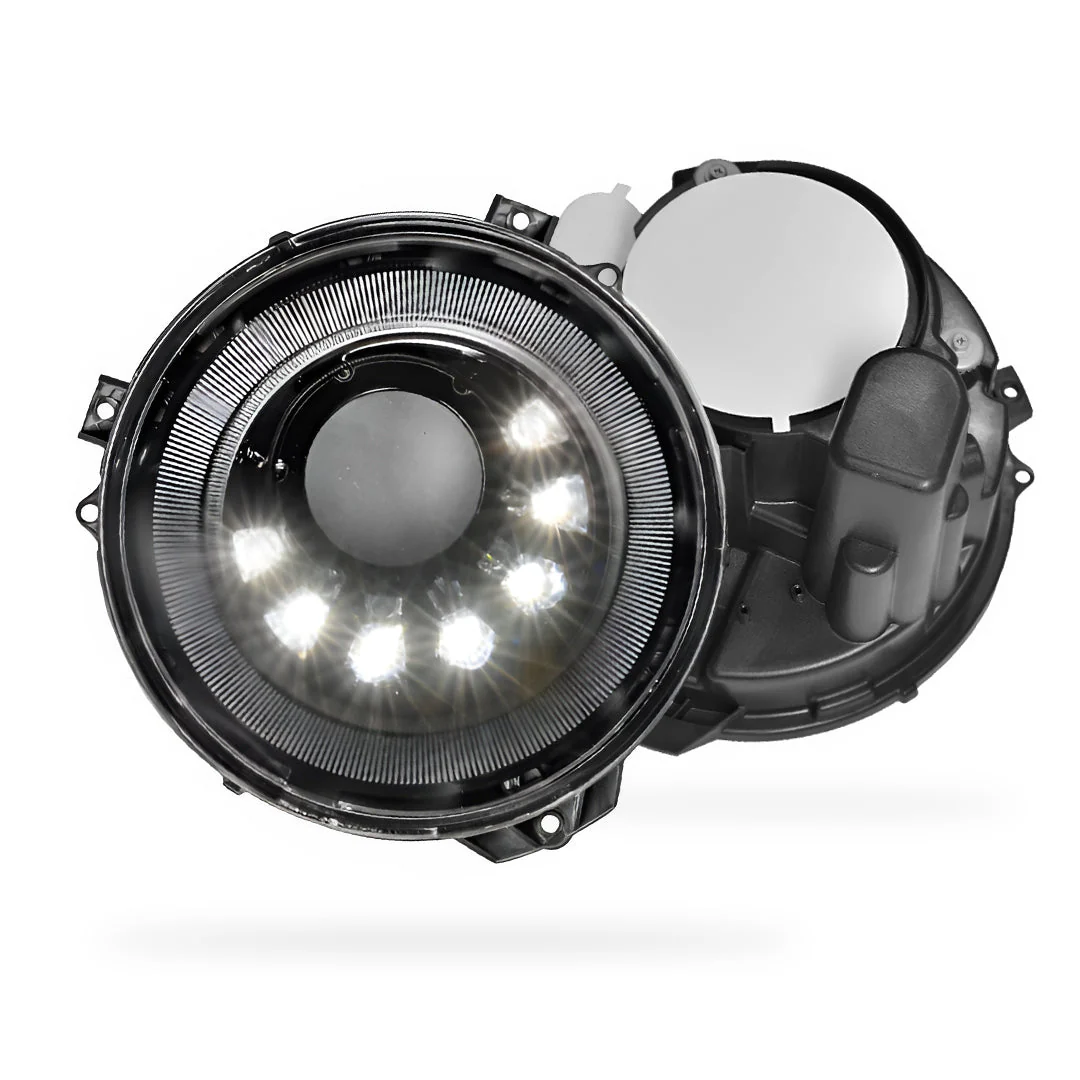 Mercedes-Benz G-Class W463 (1986 - 2018) Full Smoked Mansory Style LED Headlights LH + RH