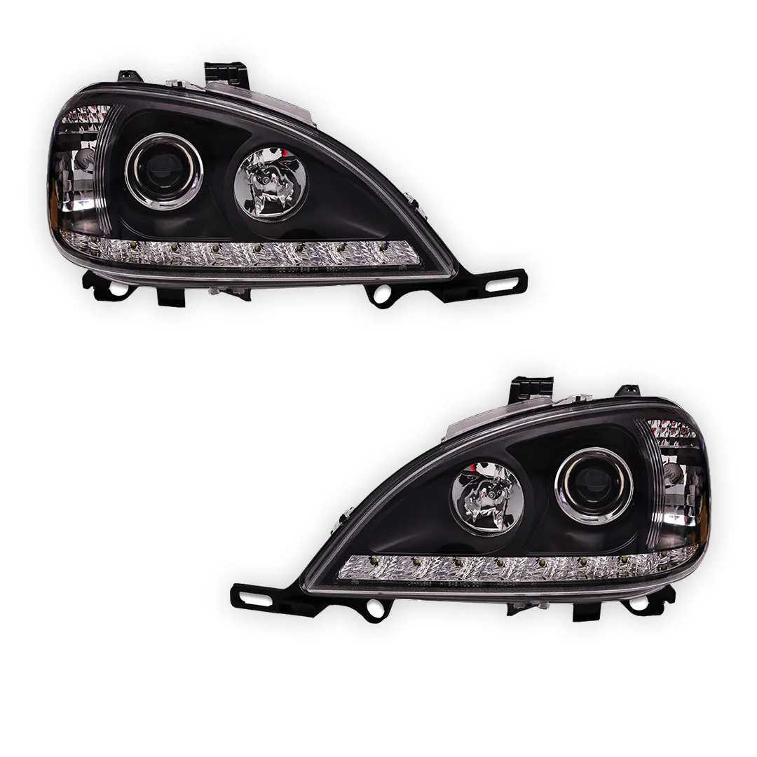 Mercedes-Benz M-Class W163 (1998 - 2001) LED DRL Day Time Projector Headlights LH + RH - Image 5