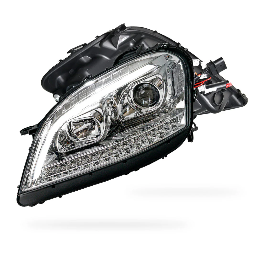 Mercedes-Benz M-Class W164 (2006 - 2008) DRL Projector Headlights with LED Sequential Indicators LH + RH - Image 7