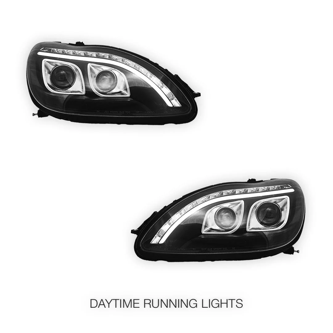 Mercedes-Benz S-Class W220 (1998 - 2005) DRL Projector Headlights LH + RH - Image 12