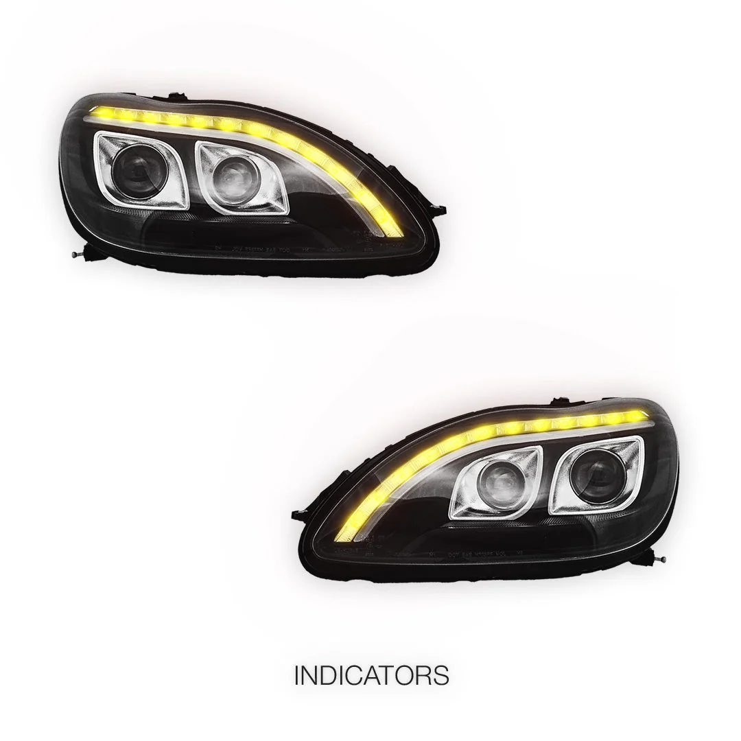 Mercedes-Benz S-Class W220 (1998 - 2005) DRL Projector Headlights LH + RH - Image 3