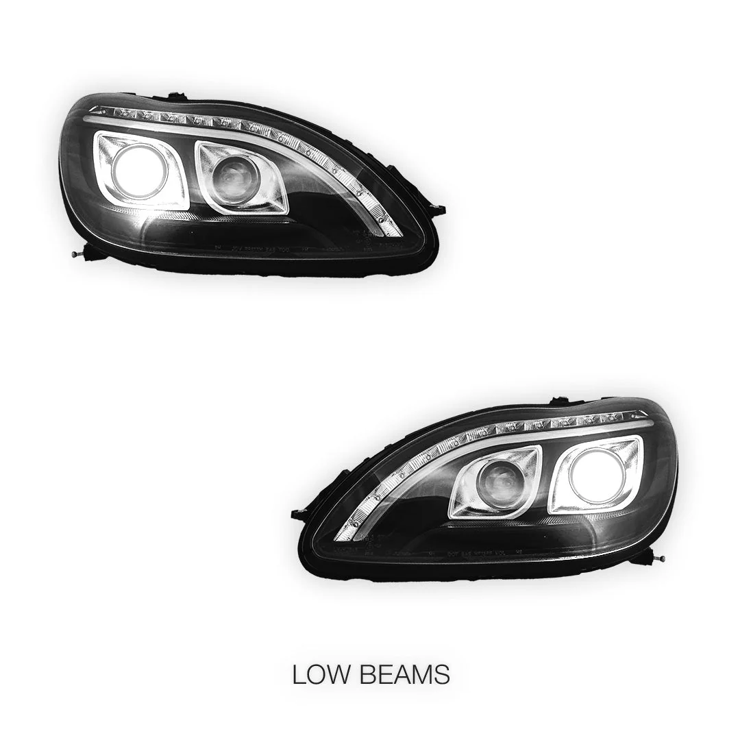Mercedes-Benz S-Class W220 (1998 - 2005) DRL Projector Headlights LH + RH - Image 4