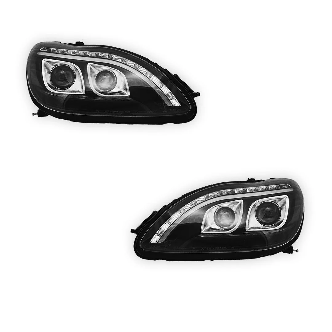 Mercedes-Benz S-Class W220 (1998 - 2005) DRL Projector Headlights LH + RH - Image 5