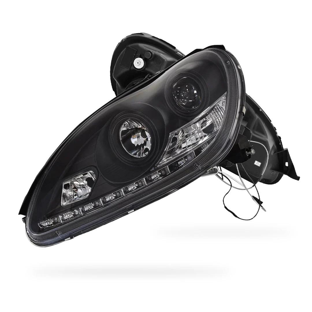 Mercedes-Benz S-Class W220 (1998 - 2005) DRL Projector Headlights LH + RH - Image 7