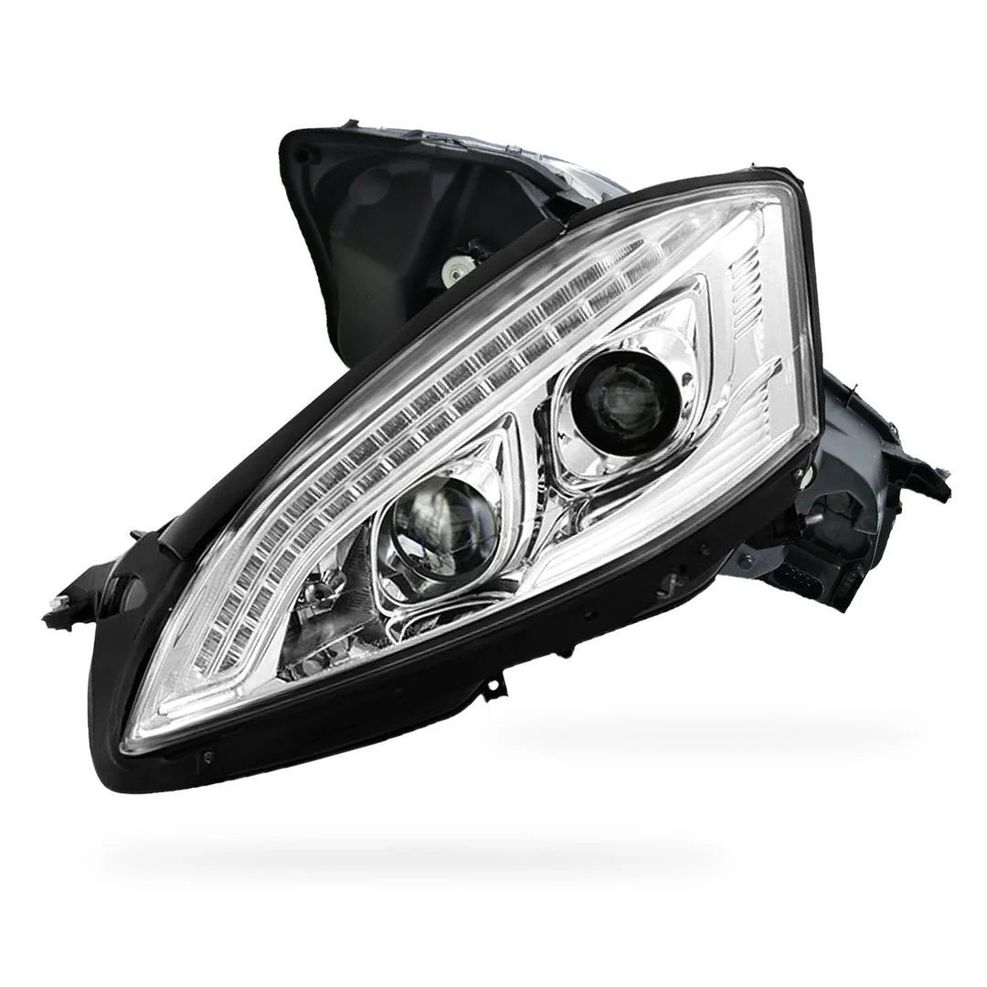 Mercedes-Benz S-Class W221 (2006 - 2009) S65 AMG Style DRL LED Projector Headlights with LED Indicators LH + RH - Image 7