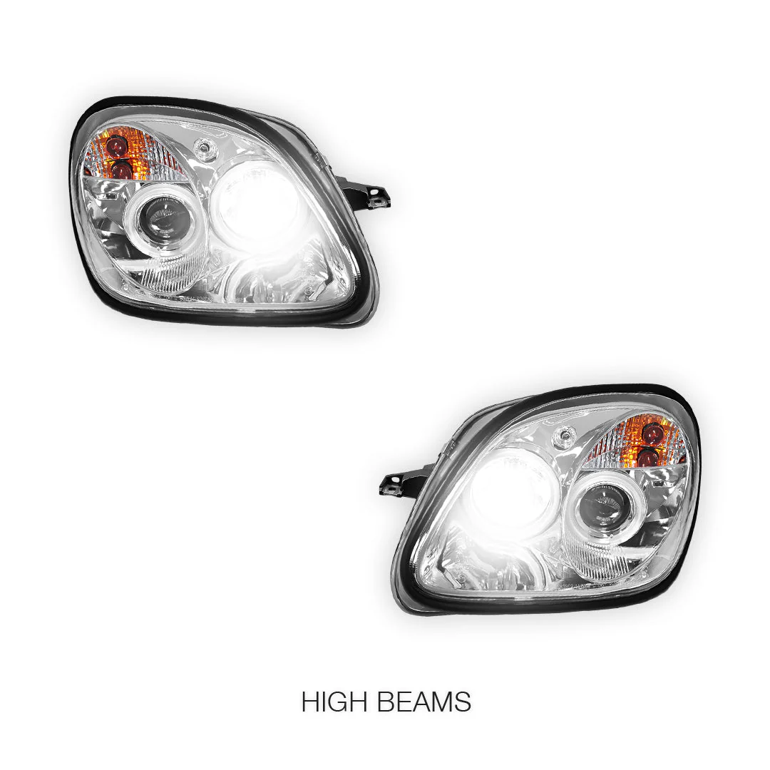 Mercedes-Benz SLK-Class R170 (1997 - 2004) CCFL Angel-Eye Projector Headlights LH + RH - Image 11