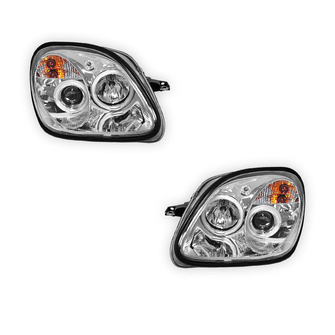 Mercedes-Benz SLK-Class R170 (1997 - 2004) CCFL Angel-Eye Projector Headlights LH + RH - Image 12