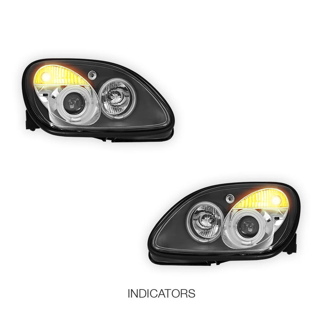 Mercedes-Benz SLK-Class R170 (1997 - 2004) CCFL Angel-Eye Projector Headlights LH + RH - Image 3