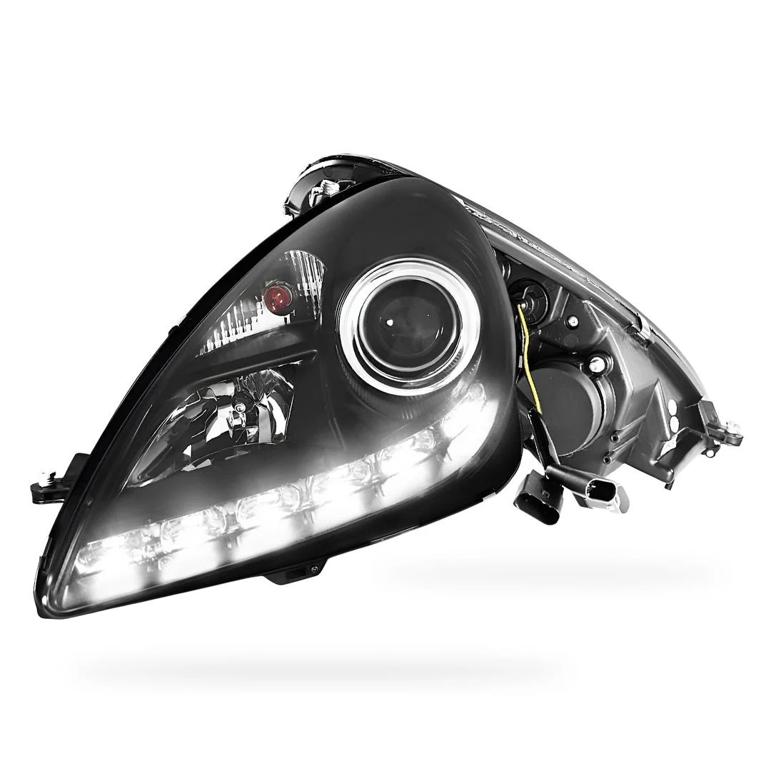 Mercedes-Benz SLK-Class R171 (2003 - 2010) Halogen Model LED DRL Projector Headlights LH + RH - Image 2