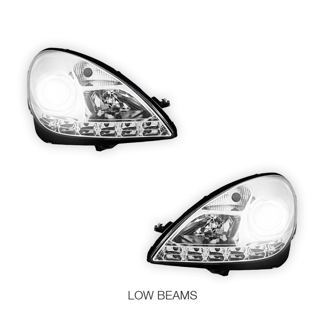 Mercedes-Benz SLK-Class R171 (2003 - 2010) HID / Xenon Model LED DRL Projector Headlights LH + RH - Image 10
