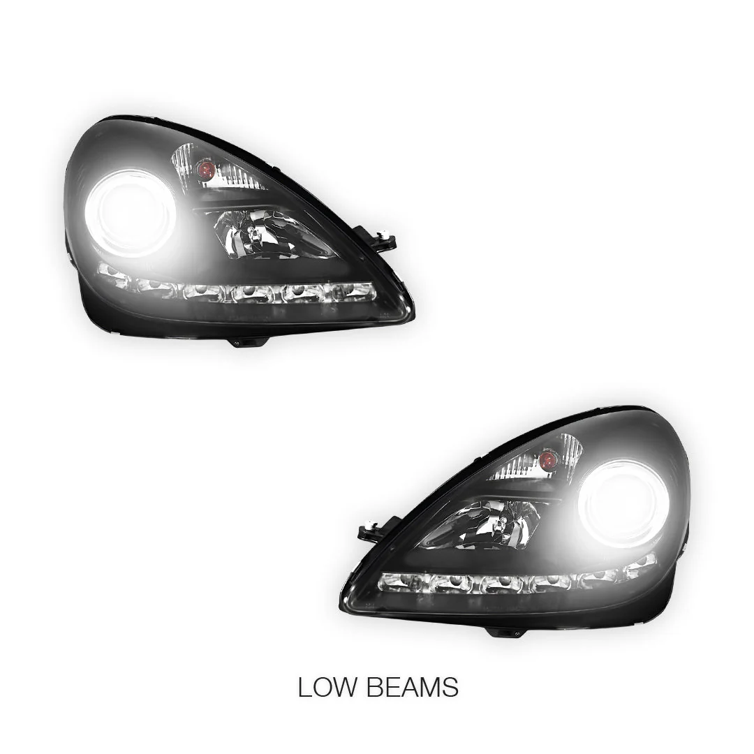 Mercedes-Benz SLK-Class R171 (2003 - 2010) HID / Xenon Model LED DRL Projector Headlights LH + RH - Image 3