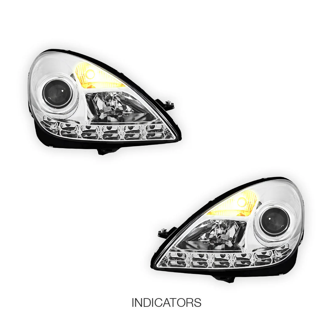 Mercedes-Benz SLK-Class R171 (2003 - 2010) HID / Xenon Model LED DRL Projector Headlights LH + RH - Image 9