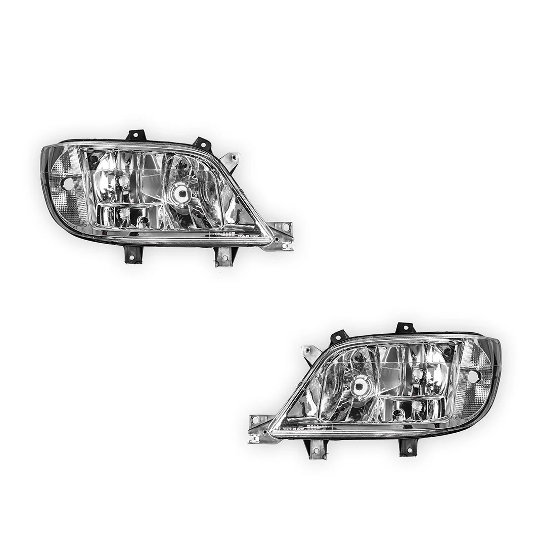 Mercedes-Benz Sprinter Van (2003 - 2006) Crystal Clear OEM Style Headlights LH + RH - Image 2