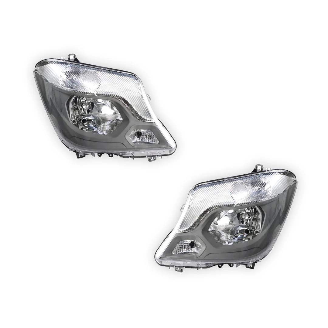 Mercedes-Benz Sprinter W906 (2013 - 2017) OEM Style Non Xenon Headlights LH + RH - Image 2