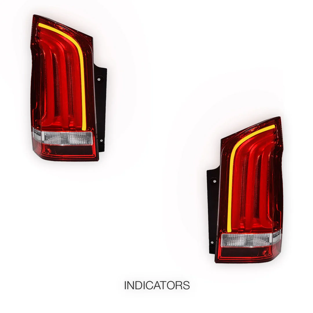 Mercedes-Benz V-Class W447 (2015 - 2024) Sequential LED Tail Lights LH + RH - Image 3
