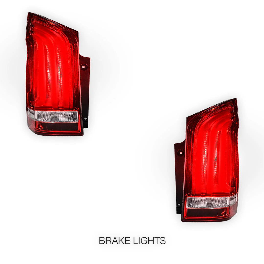 Mercedes-Benz V-Class W447 (2015 - 2024) Sequential LED Tail Lights LH + RH - Image 4