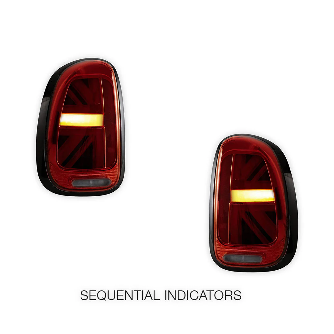 Mini Cooper Countryman R60 (2010 - 2016) Sequential Dark Red LED Tail Lights LH + RH - Image 4