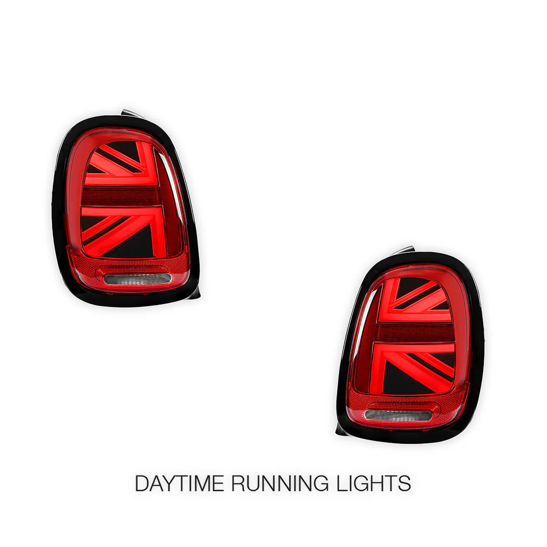 Mini Cooper F55 / F56 / F57 (2014 - 2018) Sequential Red Black LED Tail Lights LH + RH - Image 2