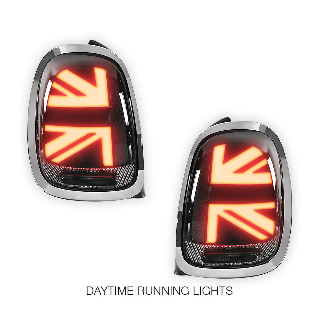 Mini Cooper F55 / F56 / F57 (2014 - 2018) Sequential Smoked Chrome LED Tail Lights LH + RH - Image 2